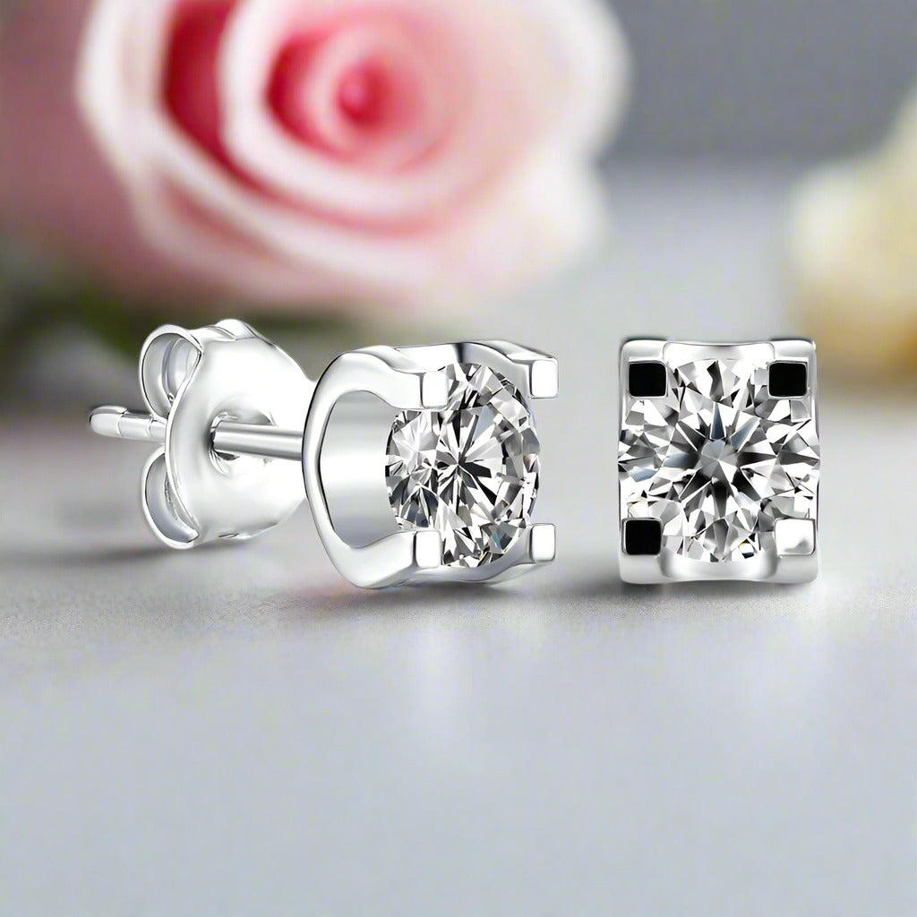 1.0Ct Ox Diamond Earrings-Black Diamonds New York