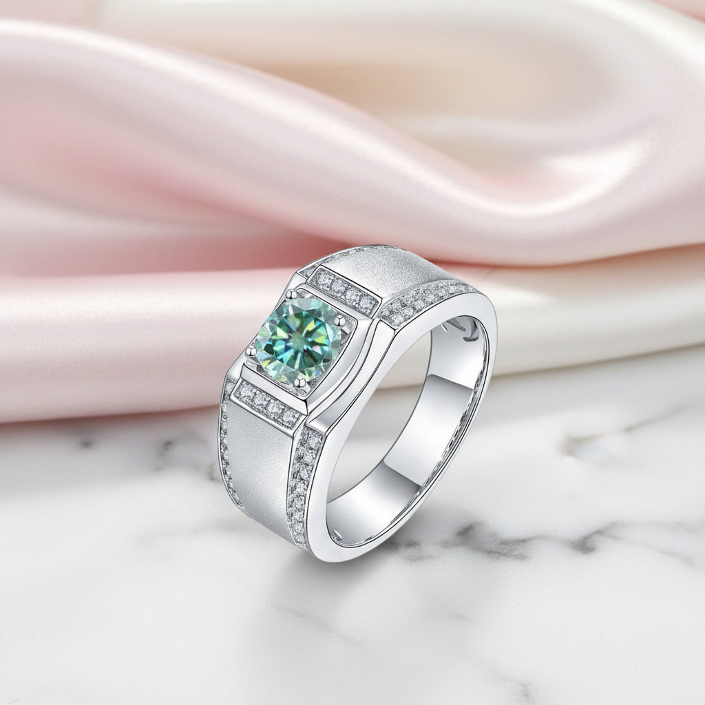 1.0ct Round Diamond Option Men's Ring-Black Diamonds New York