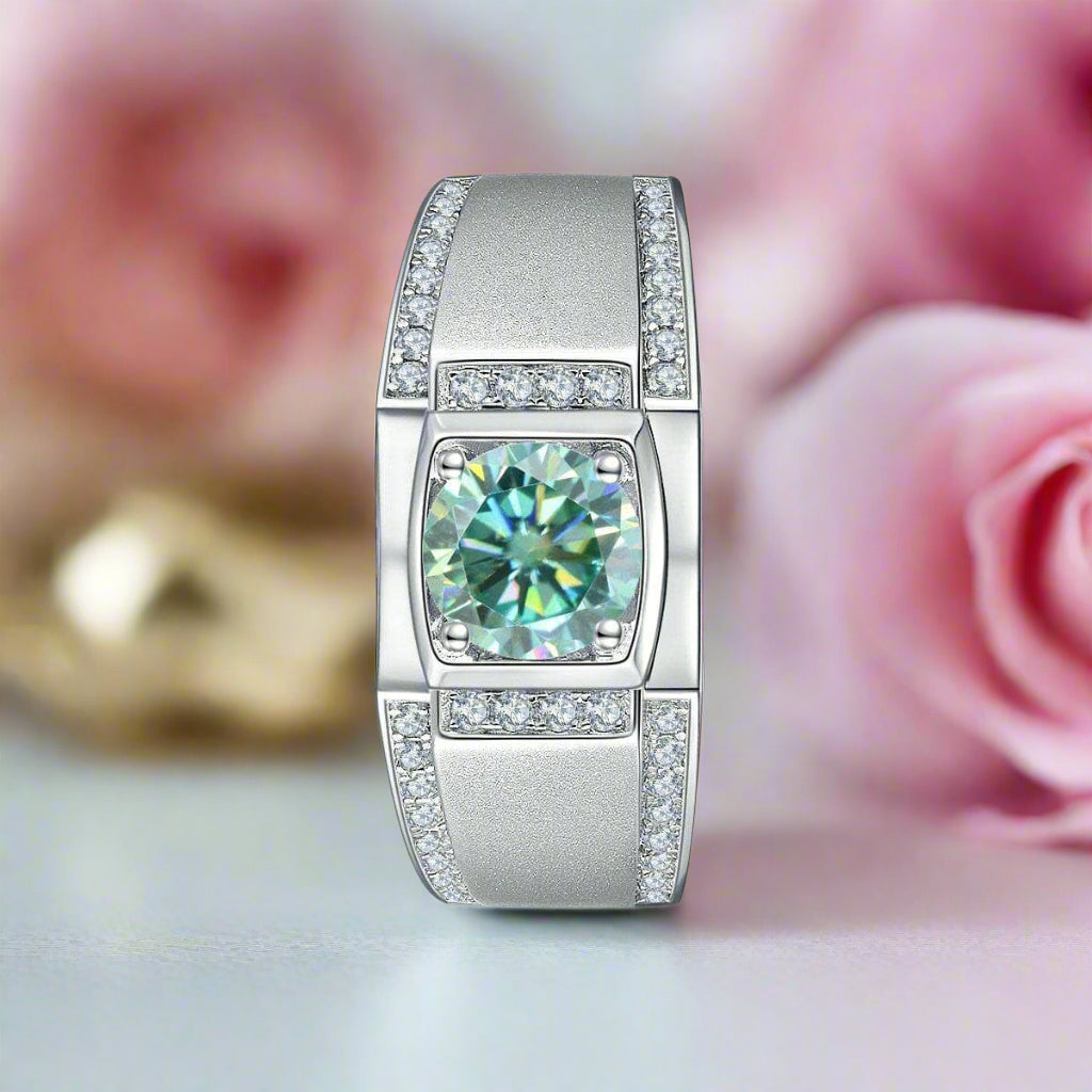 1.0ct Round Diamond Men's Ring-Black Diamonds New York