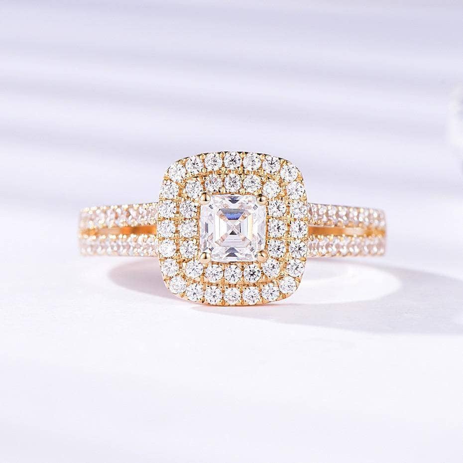 10K Gold Diamond Engagement Ring-Black Diamonds New York