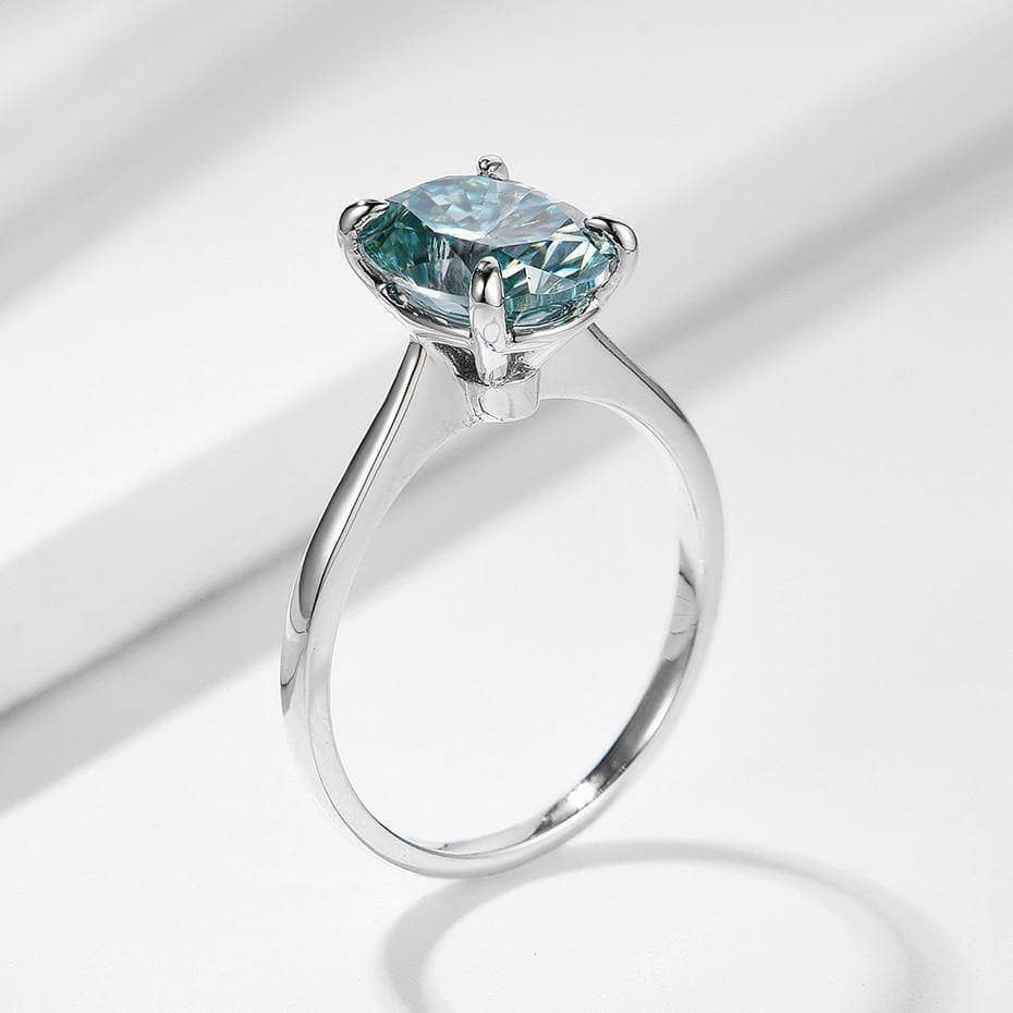 10K Solid Gold Oval Diamond Engagement Ring from Black Diamonds New York