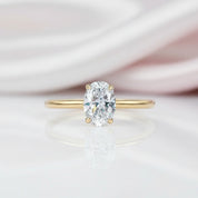 10k Yellow Gold Diamond Option Engagement Ring-Black Diamonds New York