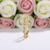 10k Yellow Gold Diamond Stackable Wedding Band-Black Diamonds New York