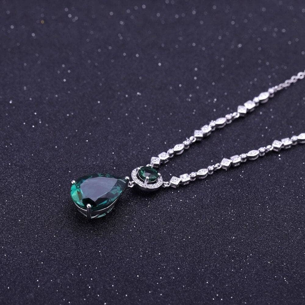11.49Ct Nano Emerald Pendant Necklace CAN NOT BE FOUND-Black Diamonds New York