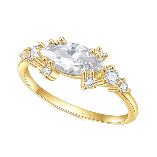 1.25ct Pave Marquise Cut Diamond Engagement Ring-Black Diamonds New York