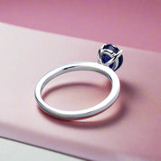 1.29 Ct Solitaire Gemstone Engagement Ring-Black Diamonds New York