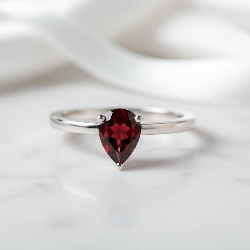 1.29 Ct Solitaire Gemstone Engagement Ring-Black Diamonds New York