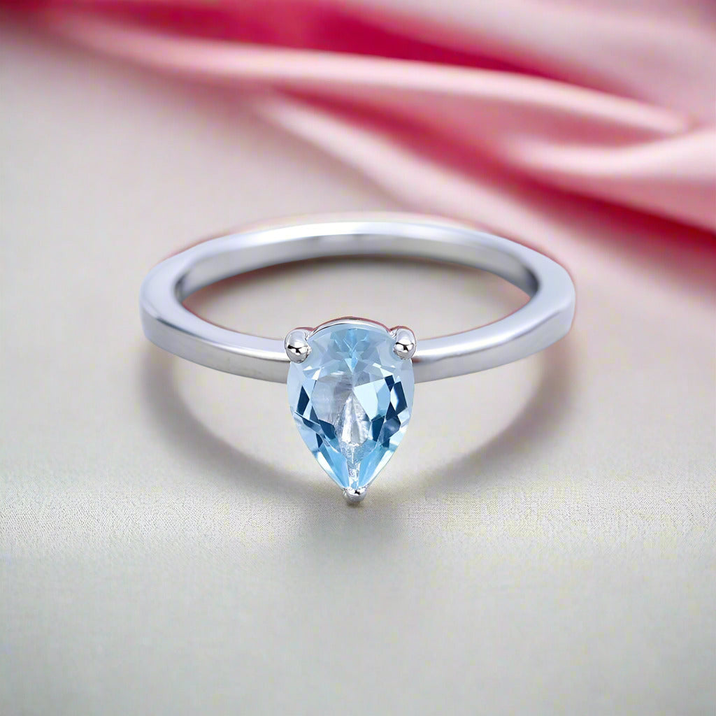 1.29 Ct Solitaire Gemstone Engagement Ring-Black Diamonds New York