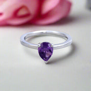 1.29 Ct Solitaire Gemstone Engagement Ring-Black Diamonds New York