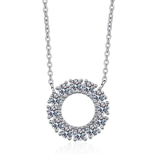1.2ct Diamond Circle Necklace-Black Diamonds New York
