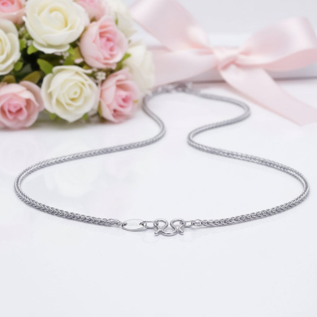 1.2mm Classic Wheat Necklace-Black Diamonds New York