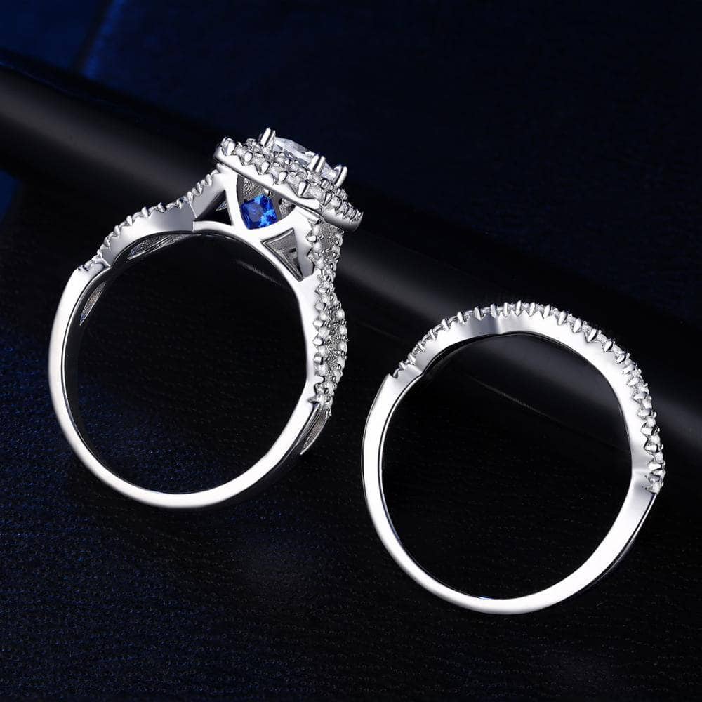 1.3 Ct Princess Cut Cubic Zircon Engagement Ring