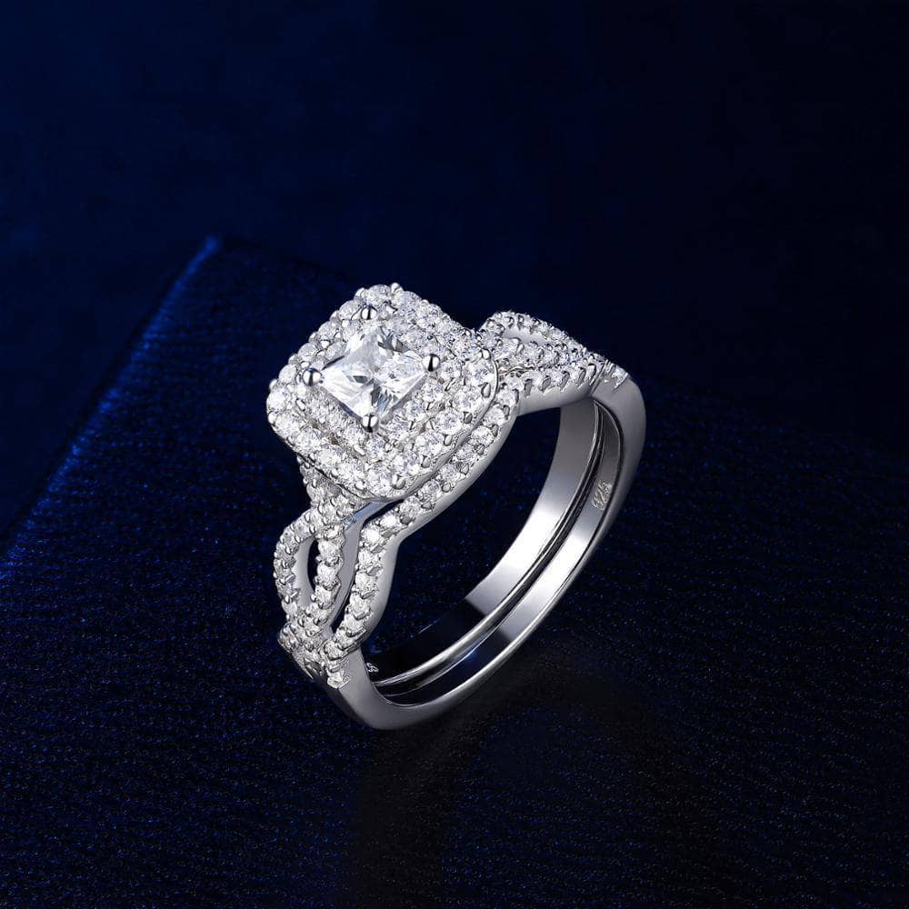 1.3 Ct Princess Cut EVN Stone Engagement Ring-Black Diamonds New York