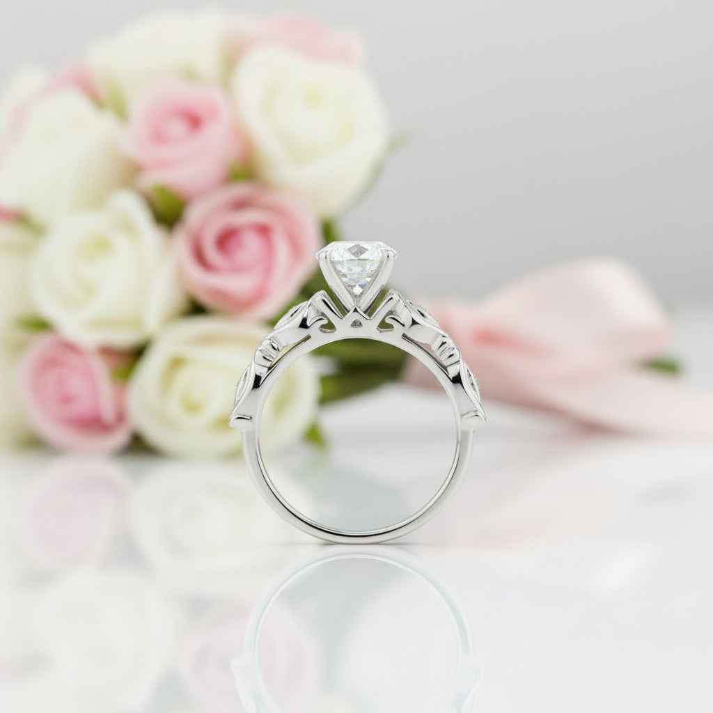 14k Gold 1.2 Ct Topaz & Diamond Option Ring-Black Diamonds New York
