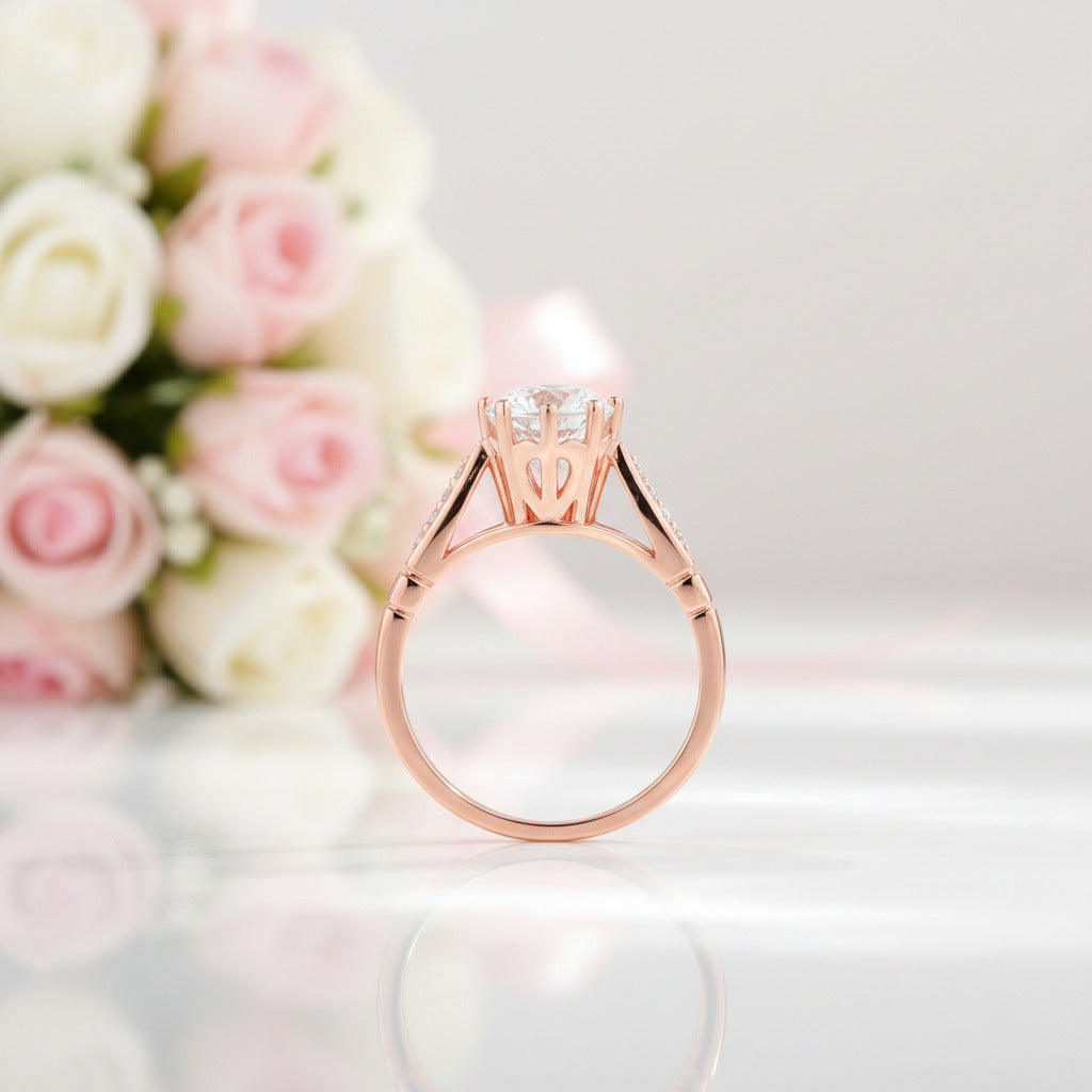 14k Gold 1.2ct Topaz 0.1ct Diamond Option Ring-Black Diamonds New York