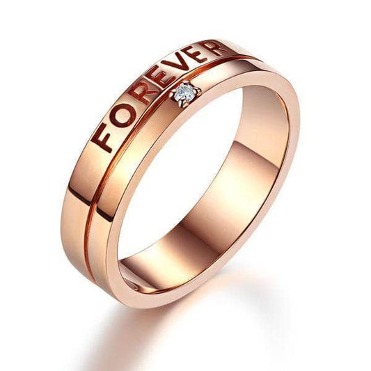 14K Rose Gold Forever Men Ring 0.02ct Natural Diamond-Black Diamonds New York
