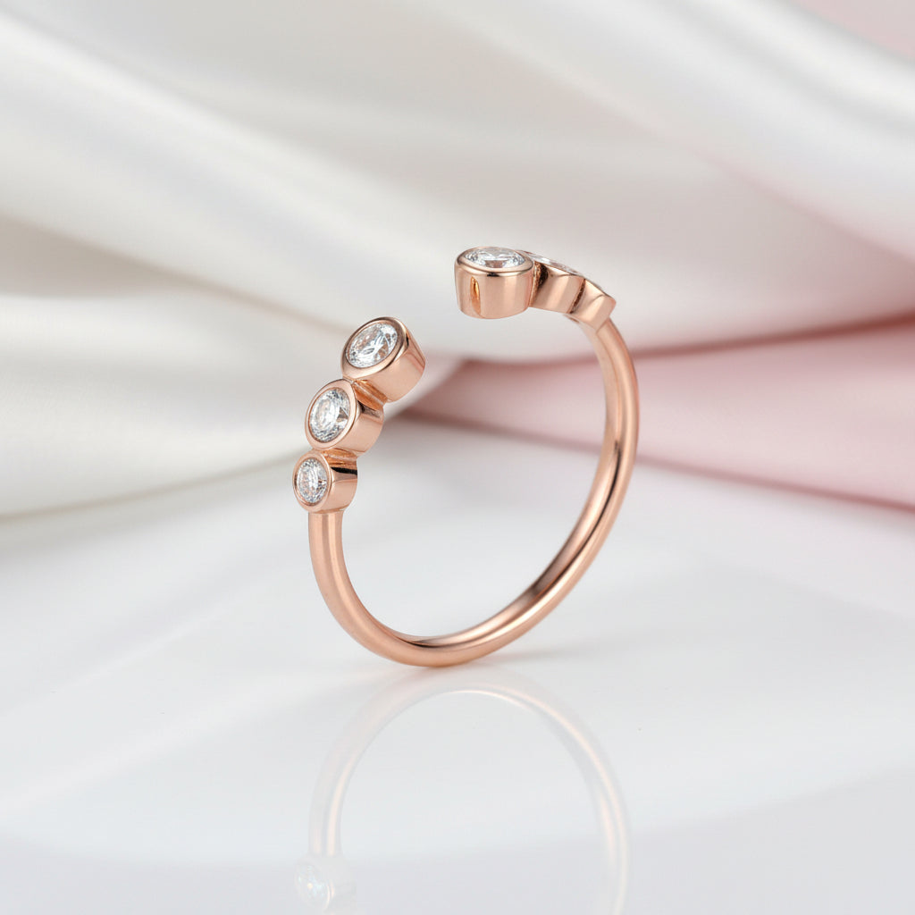 14k Rose Gold Wedding Band 0.26ct Natural Diamond Option-Black Diamonds New York