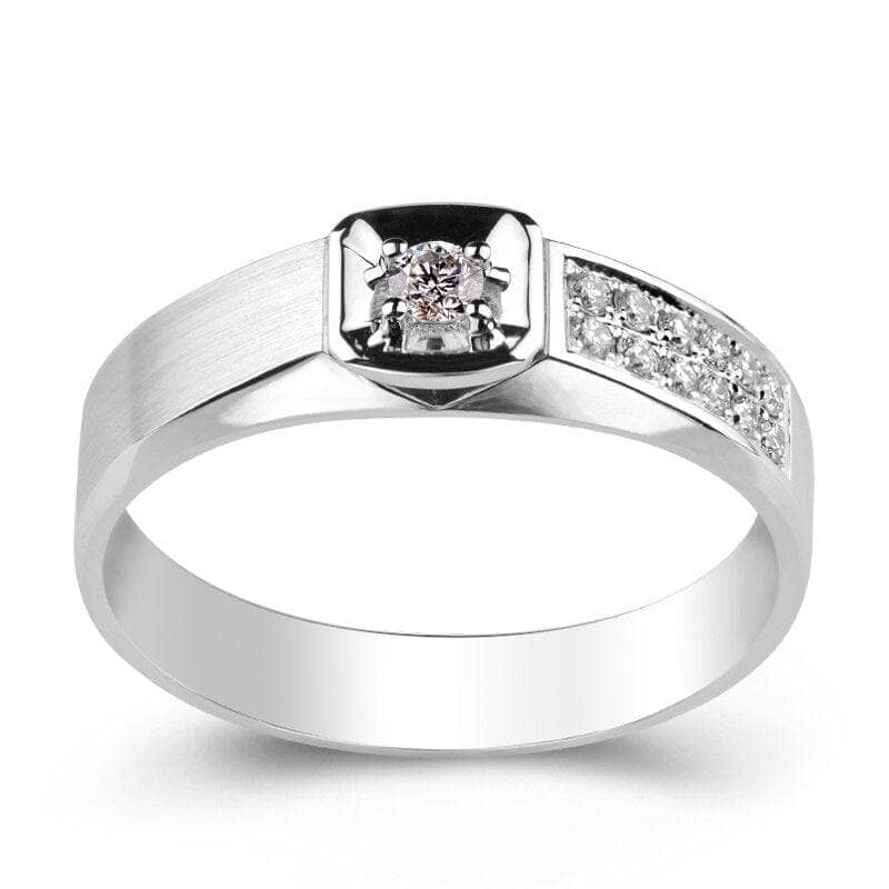 14K White Gold Engagement Rings by Black Diamonds New York