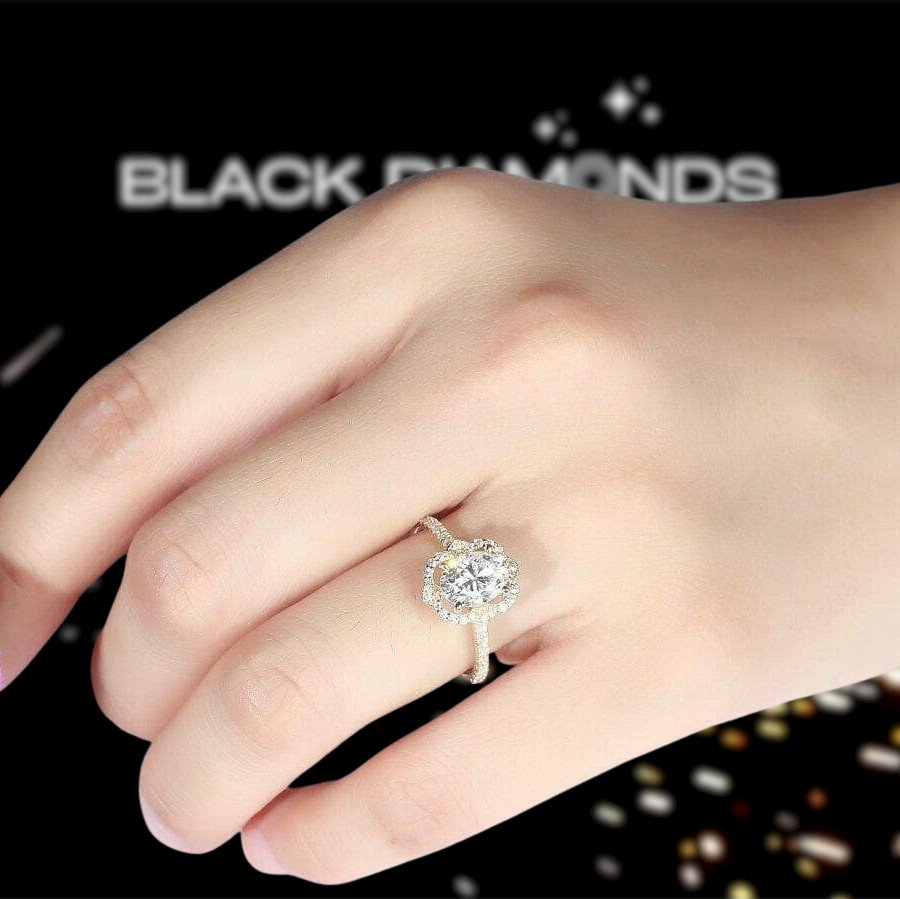 0.35ct diamond engagement ring in yellow gold | KLENOTA
