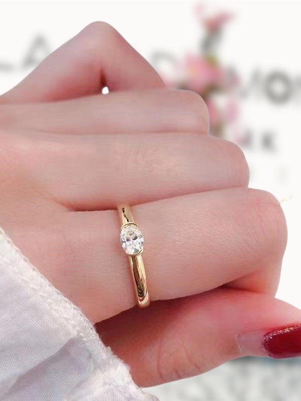 14k White & Yellow Gold Moissanite Wedding Set (Rings Can Be Bought Se –  Luxus Moissanite
