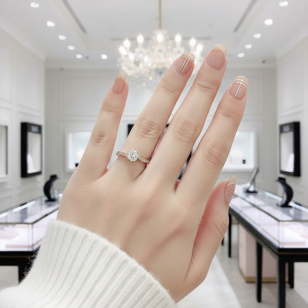 14k Yellow Gold 1.0 Ct D Color Diamond Option Engagement Ring-Black Diamonds New York
