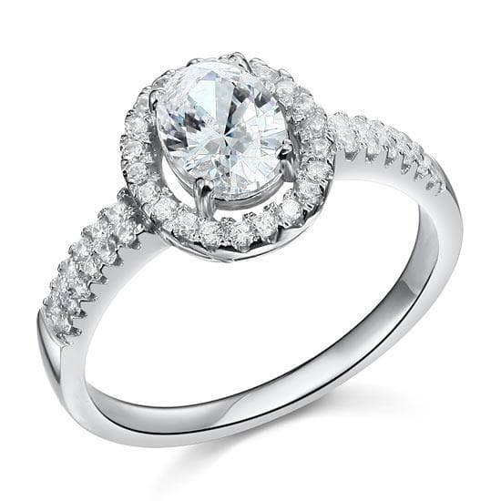 1.5 Carat Created Diamond Engagement Ring