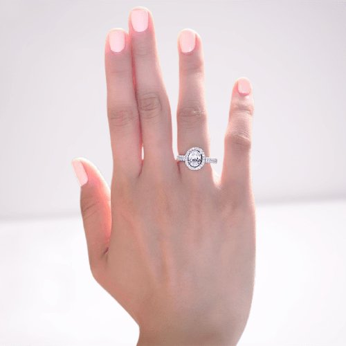 1.5 Carat Created Diamond Engagement Ring-Black Diamonds New York