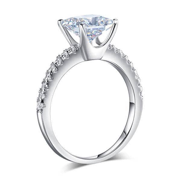 1.5 Ct Princess Cut Created Diamond Engagement Ring