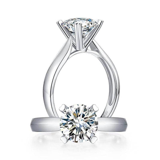 1.5ct Heart Prong Diamond Ring-Black Diamonds New York