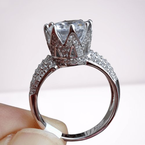 1.5ct Round Cut Stunning EVN Stone Ring-Black Diamonds New York