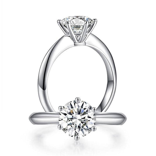 1.5ct Round Diamond Solitaire Ring-Black Diamonds New York