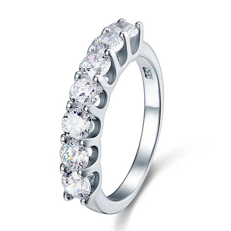 1.75 Carat Seven Stone Wedding Ring Jewelry