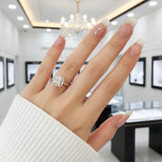 18k Cushion Cut Diamond Option Vintage Halo Engagement Ring-Black Diamonds New York