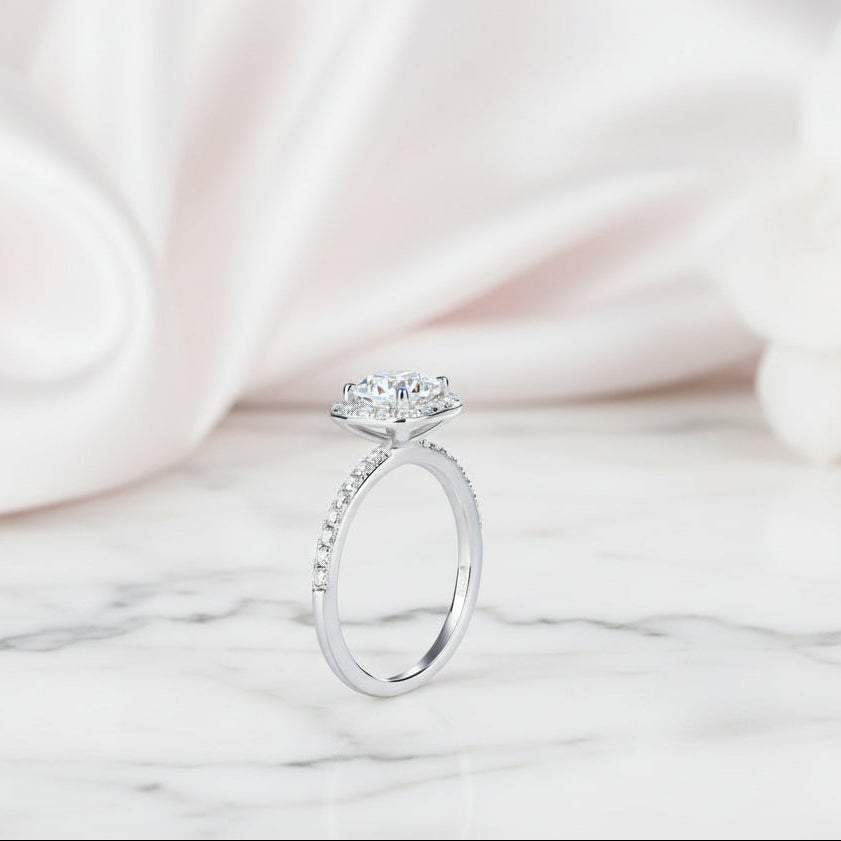 1 Carat Cushion Cut Diamond Option Ring-Black Diamonds New York
