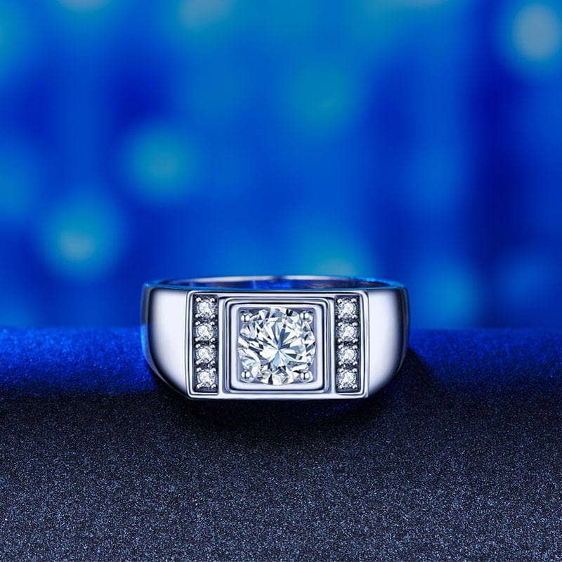 Created Diamond Men's Wedding Band Ring 1 Carat