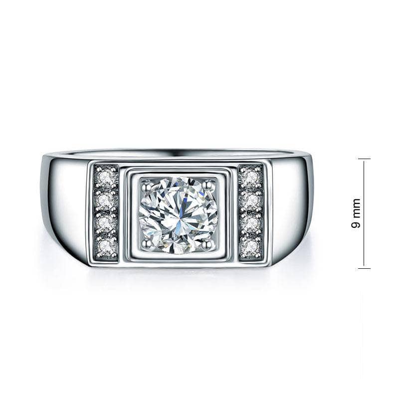 Created Diamond Men's Wedding Band Ring 1 Carat