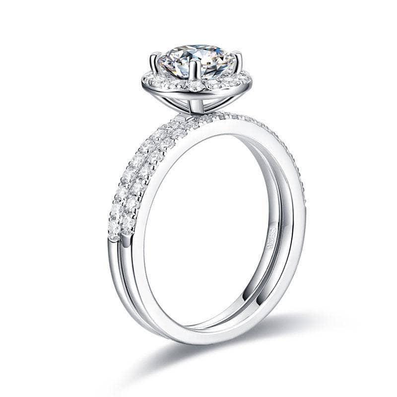 1ct Halo Diamond Ring-Black Diamonds New York