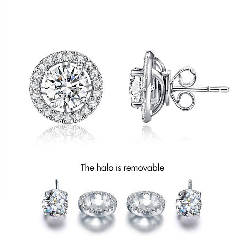 1ct Diamond 4 Claws Stud Earrings - Black Diamonds New York-Black Diamonds New York
