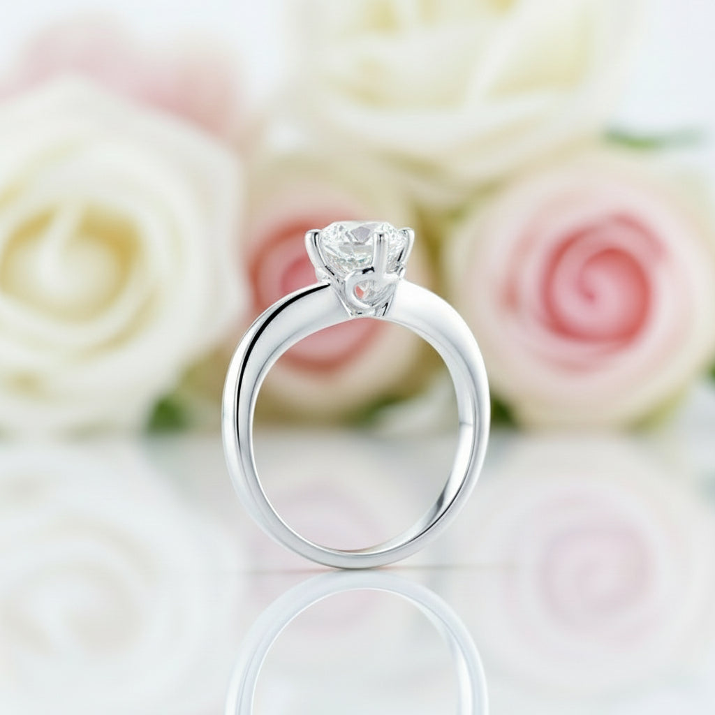 1ct Diamond 14k White Gold Ring-Black Diamonds New York