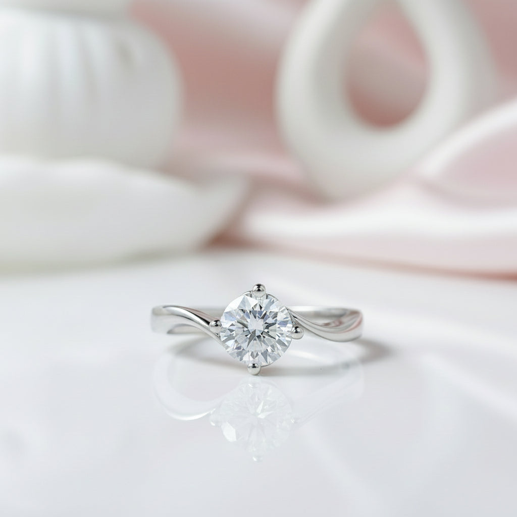 1ct Diamond 14k White Gold Ring-Black Diamonds New York