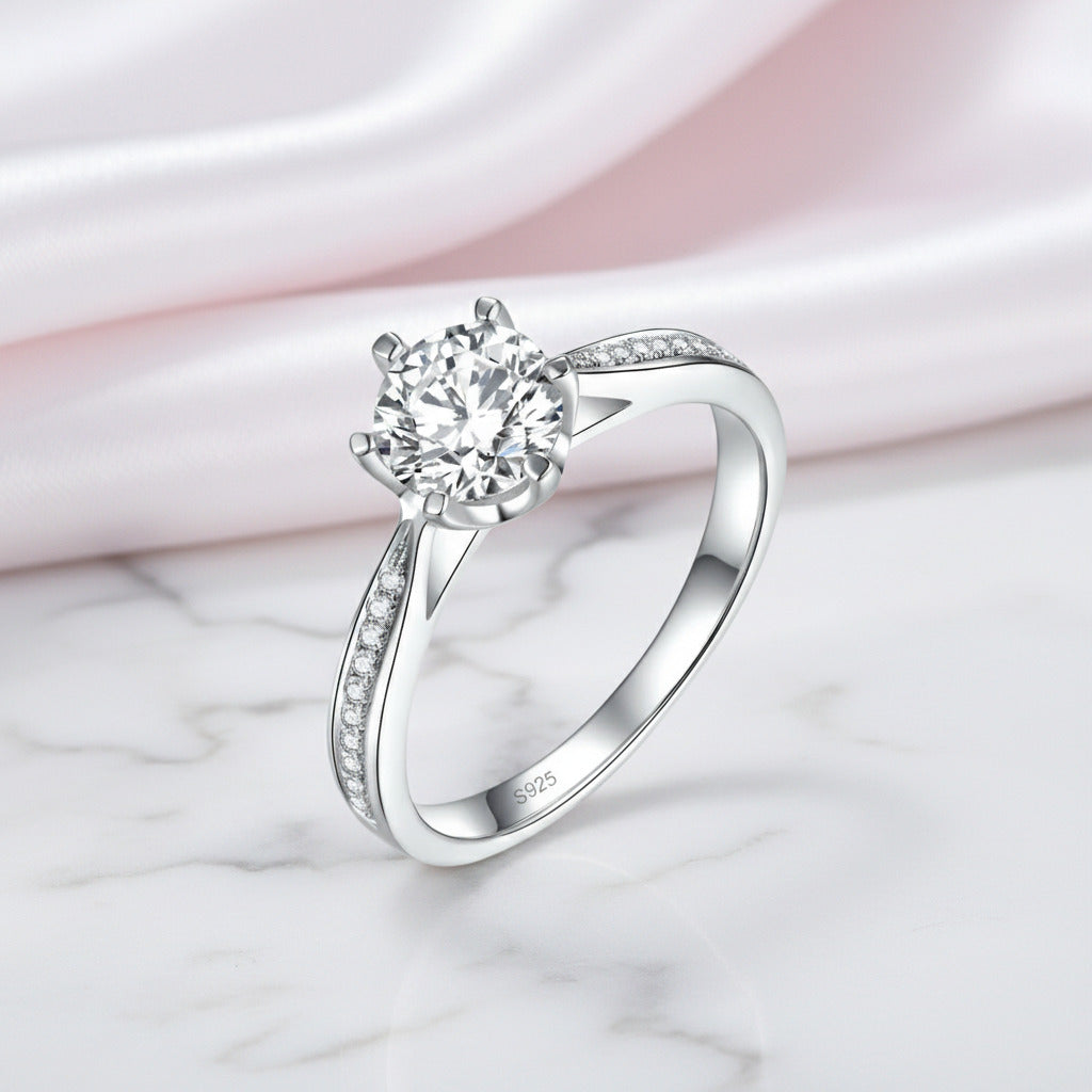 1ct Diamond Option Engagement Ring-Black Diamonds New York