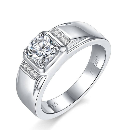Moissanite Men's Wedding Rings by Black Diamonds New York