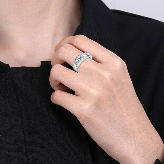 1ct Diamond Men's Wedding Ring-Black Diamonds New York