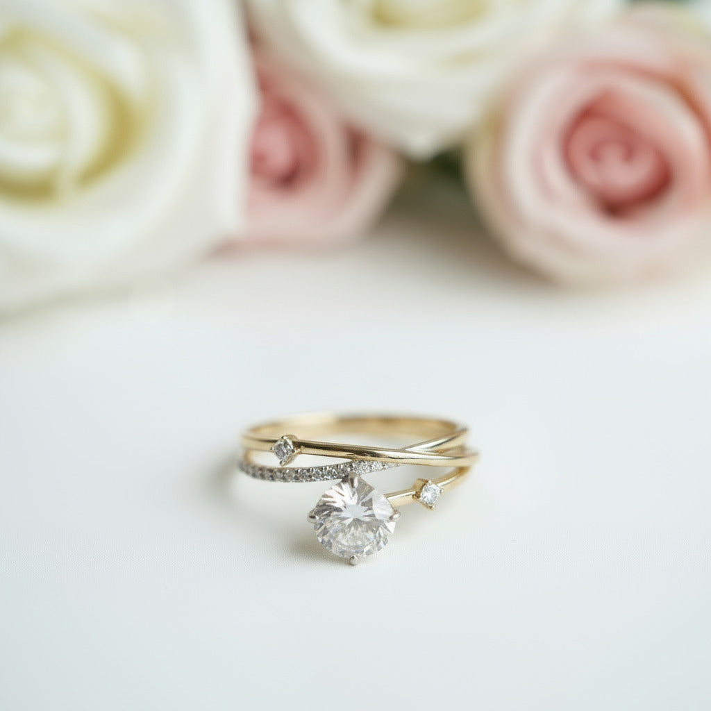 1.0 Ct Diamond Wedding Ring-Black Diamonds New York