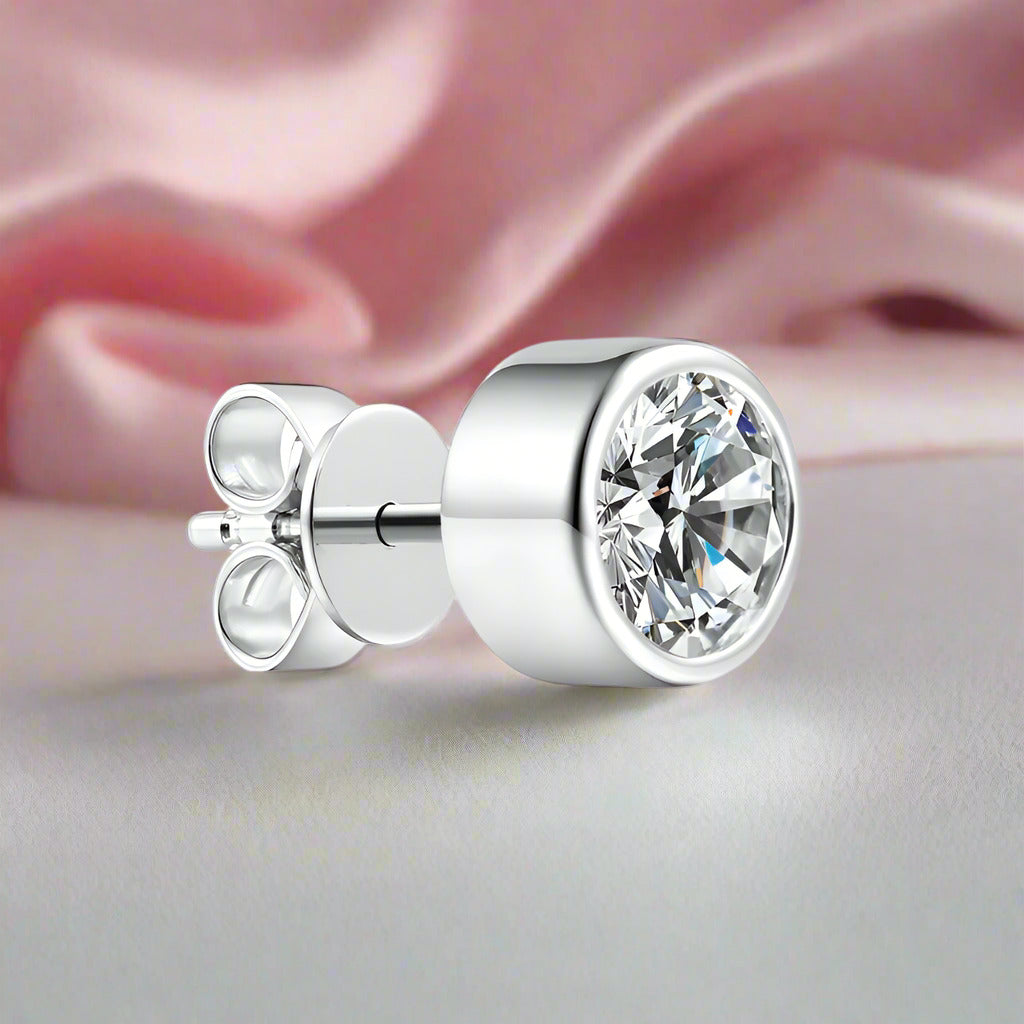 1ct Round Diamond Earring (1 Piece)-Black Diamonds New York