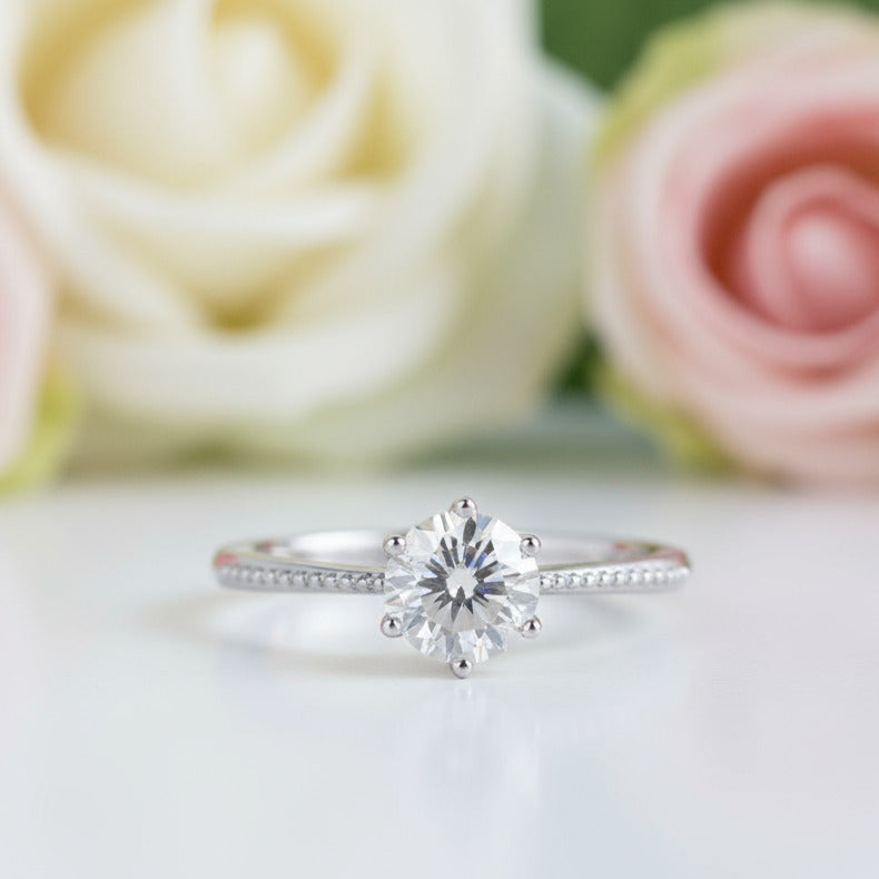 1Ct VVS1 Diamond Promise Ring-Black Diamonds New York