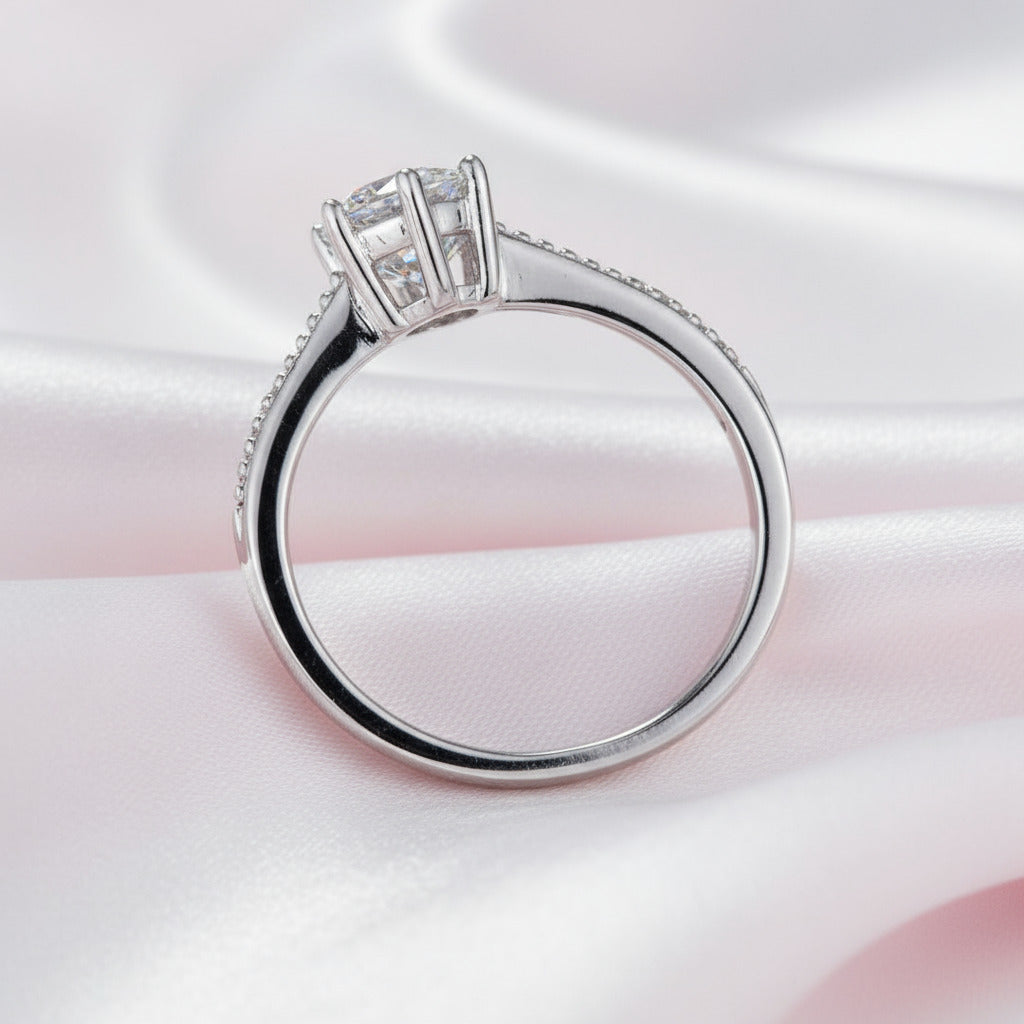 1Ct VVS1 Diamond Promise Ring-Black Diamonds New York