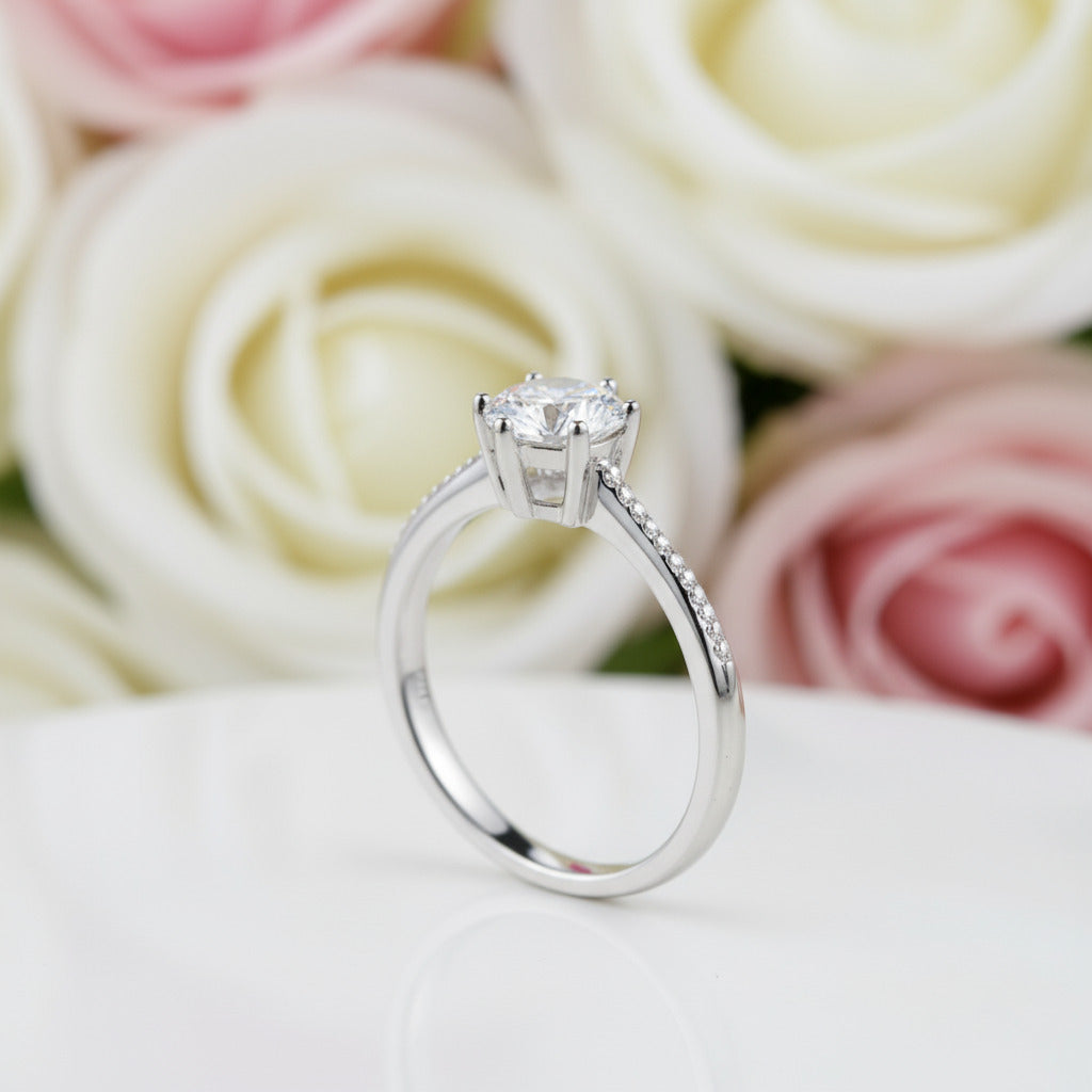 1Ct VVS1 Diamond Promise Ring-Black Diamonds New York