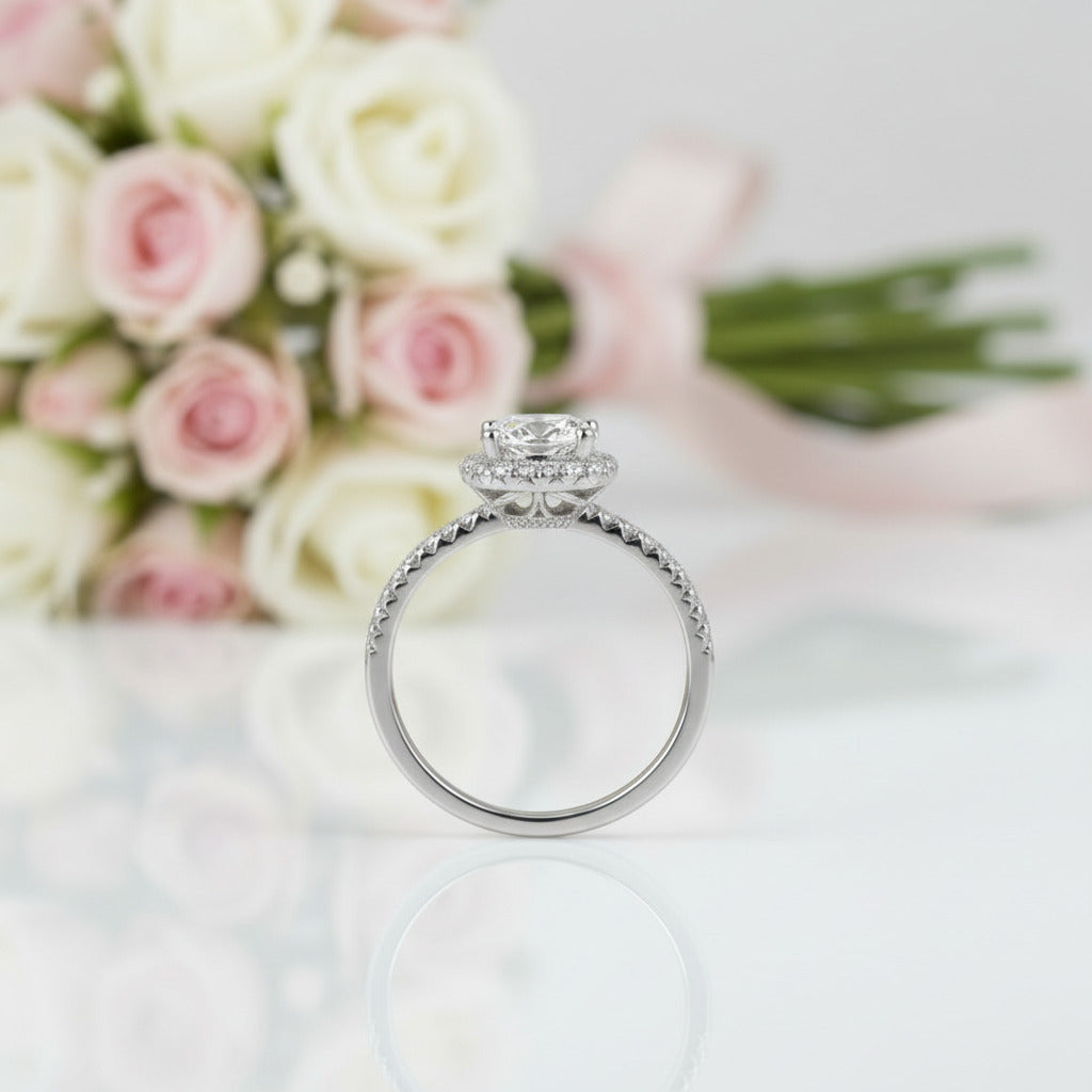 1ct VVS1 Diamond Option Ring Wedding Engagement Ring-Black Diamonds New York