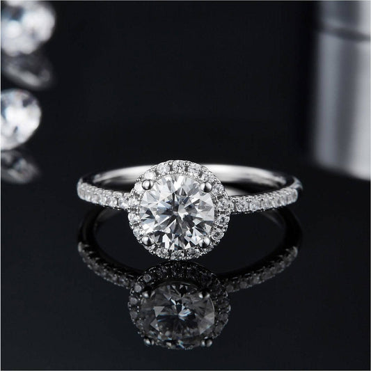 1ct VVS1 Diamond Ring Wedding Engagement Ring-Black Diamonds New York